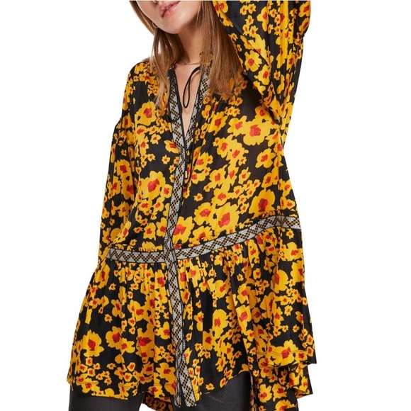 floral print tunic dress